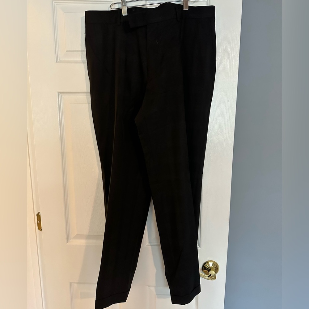 Hugo Boss men’s black plaid pants